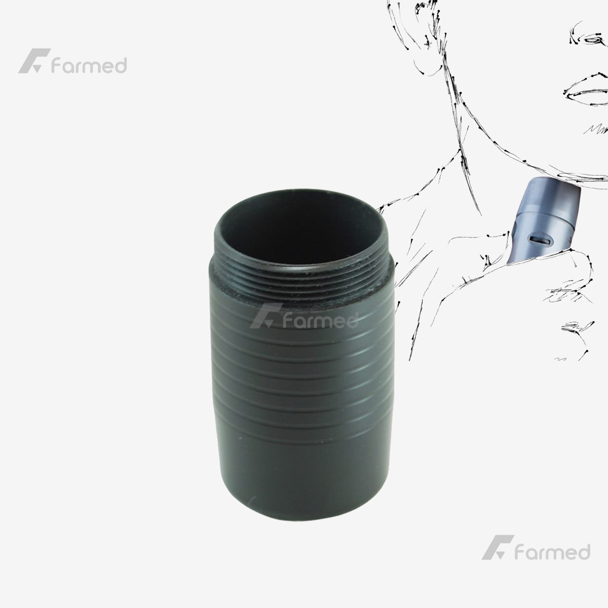 Electrolarynx-SAS-4 درپوش باطری دستگاه کمک گفتاری , درپوش باتری الکترولارنکس , درپوش باطری حنجره مصنوعی , درپوش باطری ویبراتور حنجره , درپوش باتری ویبراتور حنجره ایرانی